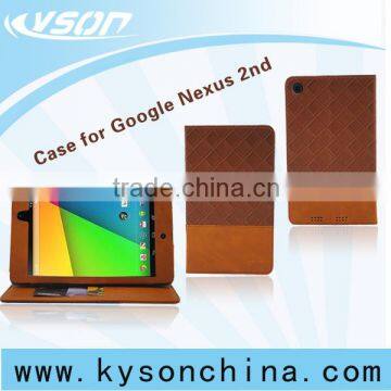 Leather wallet frame case for google nexus 7 second generation