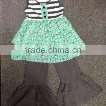 Persnickety Clothing Set Toddler Girls Ruffle Pant Set Boutique Summer Outfits photo-3