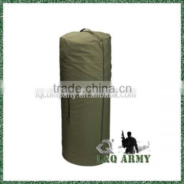 Olive Drab Side Zipper Canvas Duffle Bag