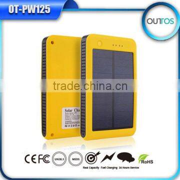 Newly Launched Dual USB Solar Power Phone Charger Mobile Power Bank Real 10000mah