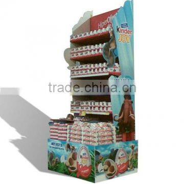 Custom Cardboard Snacks Display , Foods Display Shelf