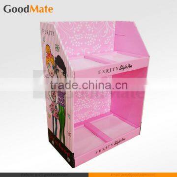 Cosmetic Counter Display Cardboard Floor Display Racks