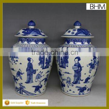 China antique porcelain blue and white ginger jar ceramic for home decor