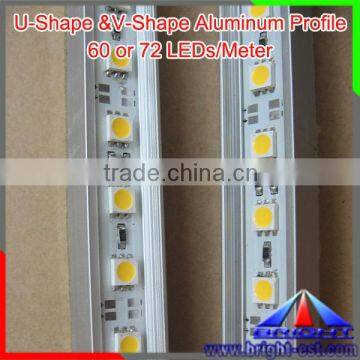 Aluminum Lamp Body Material LED Light RGB 5050 led strip, IP65 led bar rigid strip