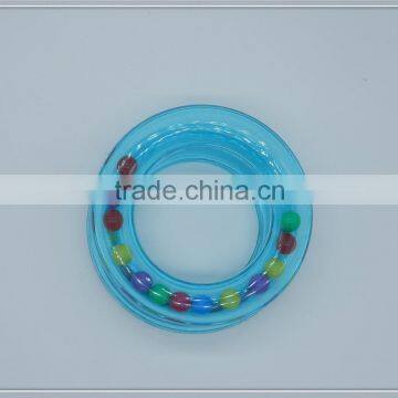 rattle ring for baby toy with bule color