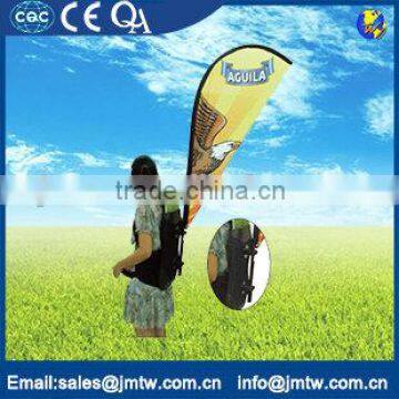 Outdoor Classical Trade Show Walking Backpack Flag Banner