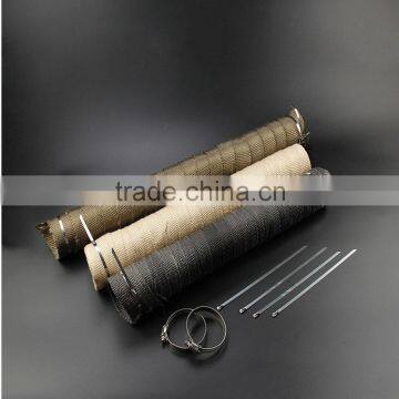 Titanium Exhaust/Header Heat Wrap With Stainless Ties Kit