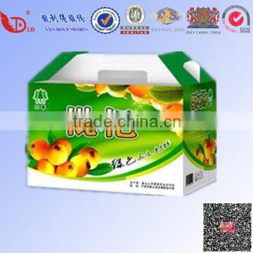 Printing plate fruit packaging trays pull handles kraft paper box