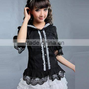 2013 the new GLP lolita Lolita waist the fifth sleeve lace shirt 81113