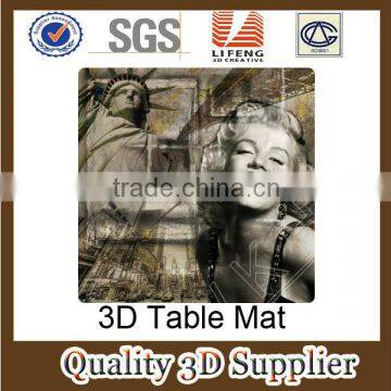 3d Table Mats With Beautiful Sex Girl photo-1