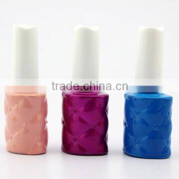 custom colors gel nail polish glass bottle/container uv