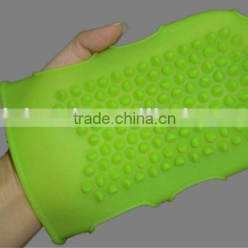 soft silicone bathing gloves