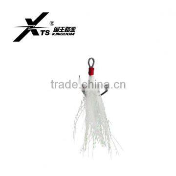 VMC Fishing Hook Treble Hook With Feather Anti-Rust Treble Fishing Hooks