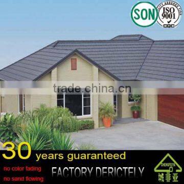 Factory High Quality Stone Chip Coated Colour Steel Roof/roofing Tile With Cheaper Price