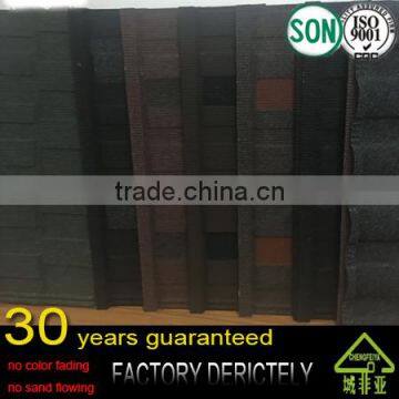 real factory hot design natural color best quality sand stone coated roof tile shingles
