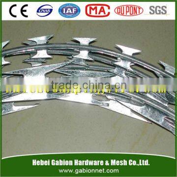 BTO & CBT low price galvanized concertina razor barbed wire/ razor barbed wire