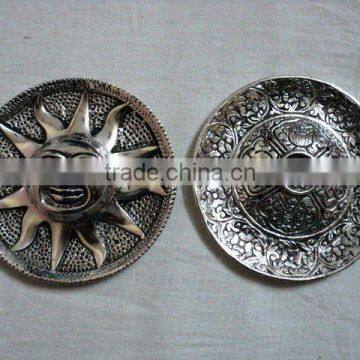 sun metal incense holders