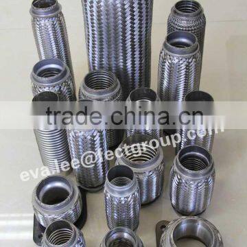 Stainless steel exhaust flexible pipe with outer braid / Automotive braided exhaust bellow