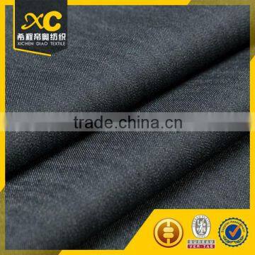 Woven 3/1 Poly Cotton Dark Indigo Cross Hatch Slub Denim photo-4