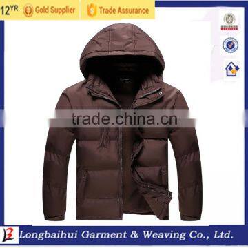 Men Thick 50D Plus Size Winter Bomber Hoody Fashion Jacket Stock for European Market Quality Choice photo-3