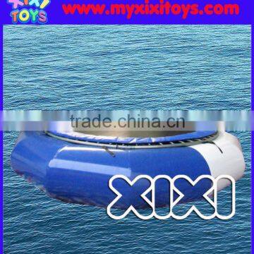 Metal frame Floating inflatable jump trampoline