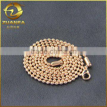 rose gold chain supplier PVD plating stainless steel ball chain 1.5 mm                        
                                                Quality Choice