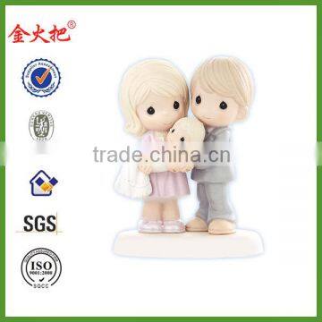 Resin wholesale baby couple figurines