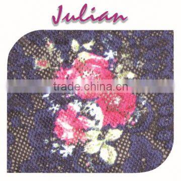 142gsm lacework jacquard nylon87%spandex13% pink purple julian lycra fabric