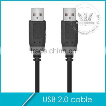 6 Foot Black USB 2.0 High Speed A Male To A Male cable