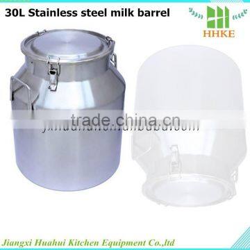 Factory price for Stainless steel mini empty barrel milk drum (30L)