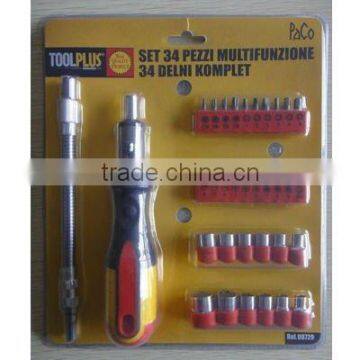 34 pcs Ratchet screwdriver set