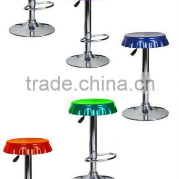 modern swivel round bar stools ABS seat