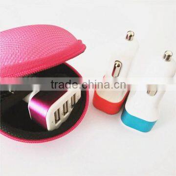 5.1a Portable Usb Car Charger 3 Usb Ports Car Charger Adapter for Smartphone photo-6