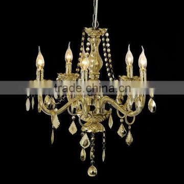 2015 Acrylic Shade Pendant Lamp Gold color decorative acrylic chandelier