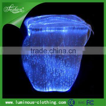 luminous led wine bottle bag made by fiber optics fabric