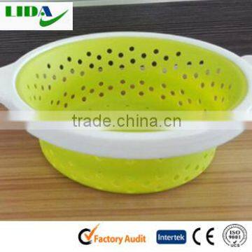 Hot Sale Silicone With PP Handle Foldable Silicone Basket KIT506 photo-2