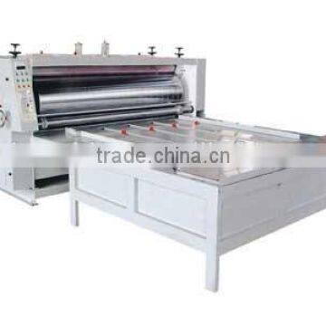 [RD-SB910-2000-4] Semi-automatic chain feeding cardboard single face paper corrugating machine with 4 color printing slotting