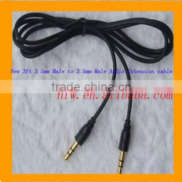 New 3FT 3.5 mm Male To 3.5mm Male Audio Extension Cable