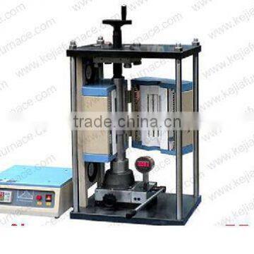 high temperature Compact Hot Pellet Press, small pellet press with programmable split furnace