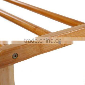 Bamboo Bathroom Standing Towel Rack photo-4