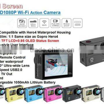 Hottest Camera Dual Screen Ultar Slim 1080P WIFI Action Camera photo-6
