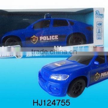 2015 New Product BO Police Car Toys With Music and Light, Electronic Bump&go Car Toys