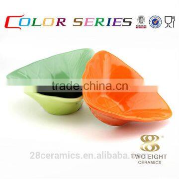 Wholesale hand ceramic other flat ware, enamel bowl for snack