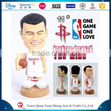 All Star Yao Ming NBA Athlete Sportsman Bobble Head Statue Figurine Souvenir