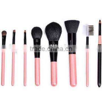 Cute 10 Piece Animal Hair Make up Quality Brushes Set With Pouch Kits photo-2