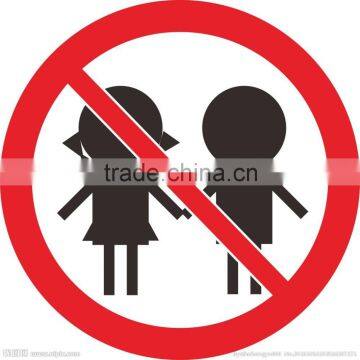 Highly Reflective Aluminum safety traffic sign for warning kid ' s safety