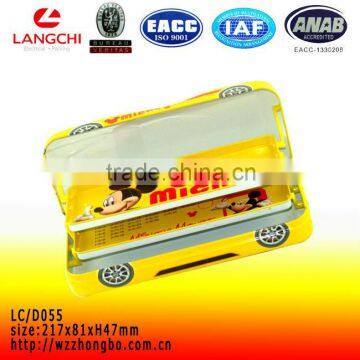 Best quality car shape pencil tin box with hinge