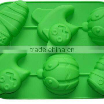 Christmas High Quality 6 Cavity Halloween Silicone Cake Mould Soap Mould Chocolate Mould Baking Tray