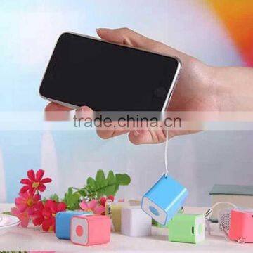 Mini Square Bluetooth Speaker Smart Box Small Portable Outdoor Bluetooth Soundbox Self-time Remote Shutter