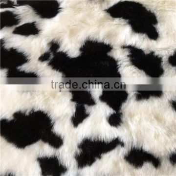 new arrival white and black high quality faux fur fabric